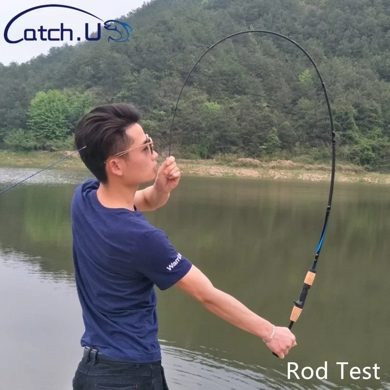 Catch.U 1.7m/1.8m Fishing Rod Carbon Fiber Spinning/Casting Fishing Pole Bait Weight 6-12g Reservoir Pond Fast Lure Fishing Rods