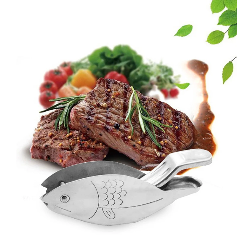 

Stainless Steel Lemon Slice Squeezer Fish Shape Hand Juicer Citrus Lime Orange Fruit Juice Press Manual Squeezer Kitchen Tools