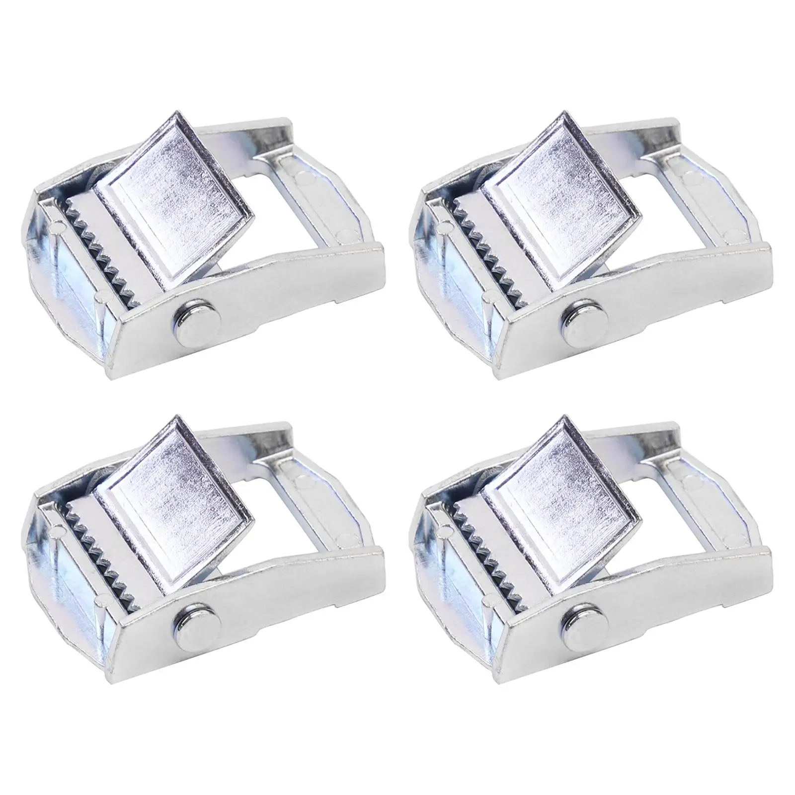 

4x Durable Metal Webbing Buckle Closure Aluminum Alloy Slider Tie Down for Camping Sports Backpack Luggage Climbing