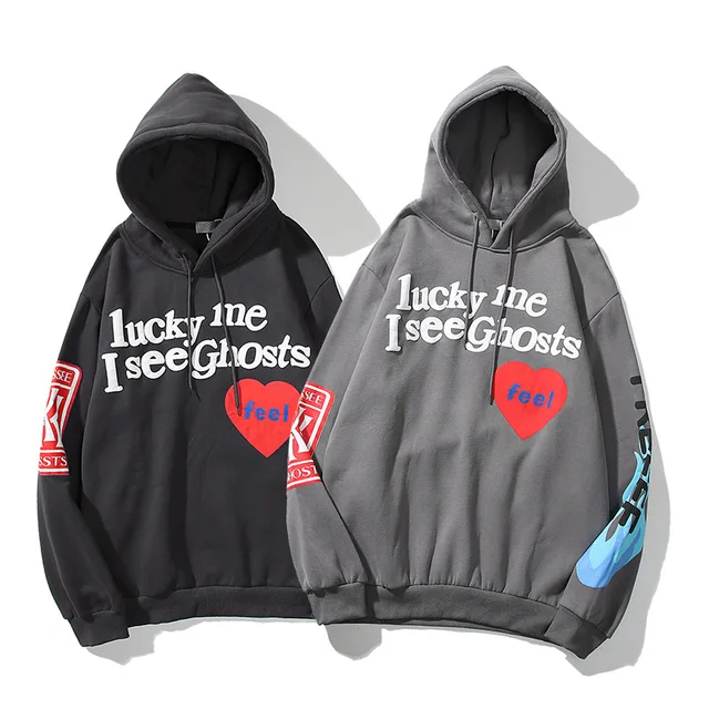Lucky Me I See Ghosts Hooded Sweatshirt Pullover Streetwear 2