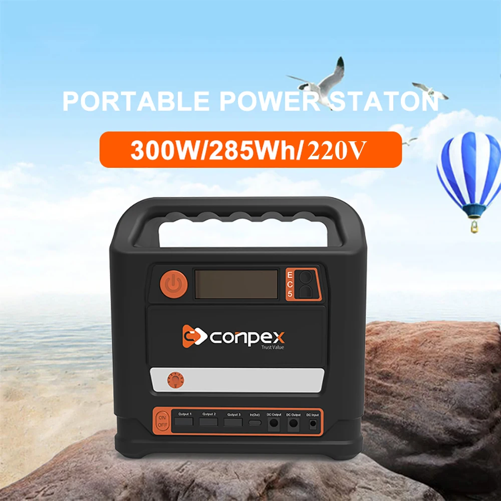 

220V 300W Emergency Generator 56000mAh Portable Power Station Car Jump Starter Solar Power Bank Outdoor Power Supply Inverter