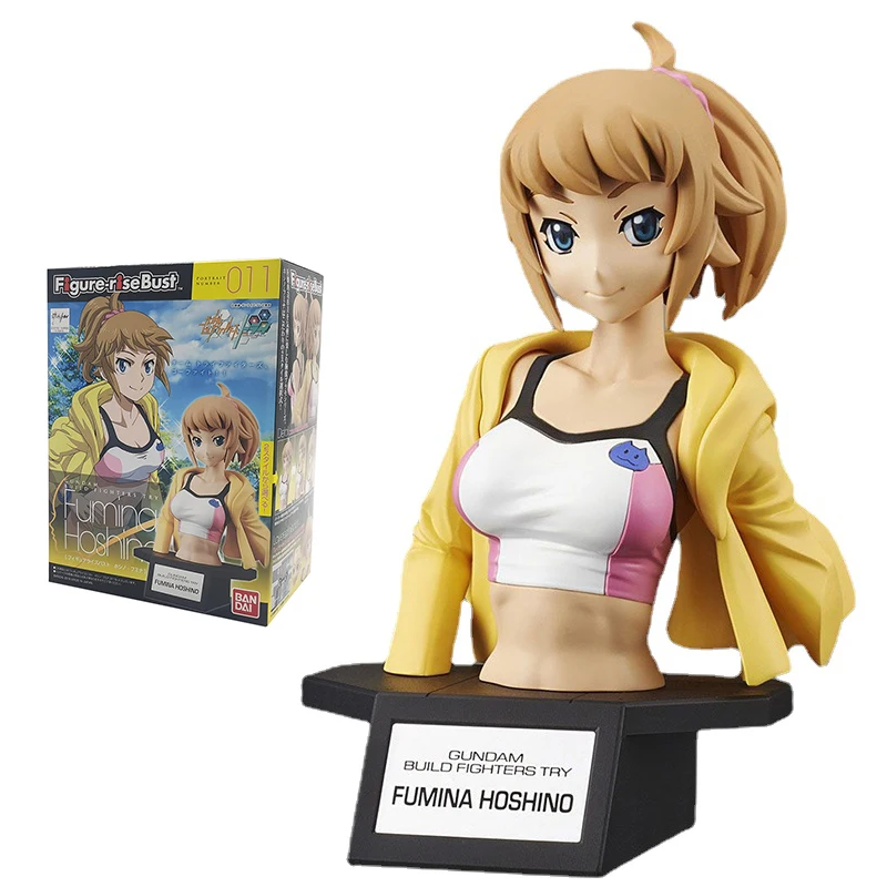 

Bandai Genuine Gundam Model Kit Anime Figure Fumina Hoshino Character Bust Model Decoration Action Toy Figure Toys For Children