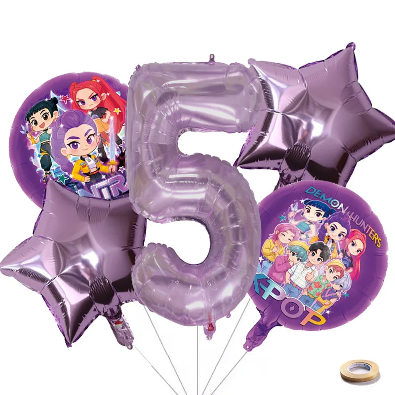 

Набор шаров "Kpop Demon Hunters" 1-10