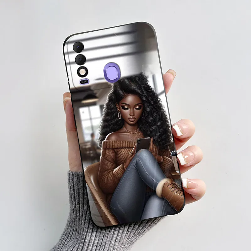 Чехол для Tecno Spark 8 чехол Spark8 Pro KG8 с милым любовным сердцем Мягкая силиконовая