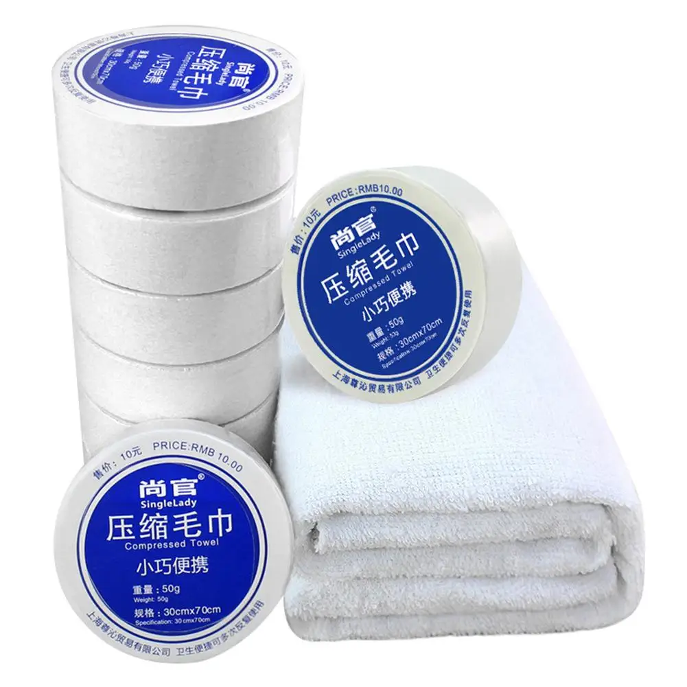 

Portable Magic Mini Cotton Compressed Towel Reusable Face Washcloth for Travel Home Use