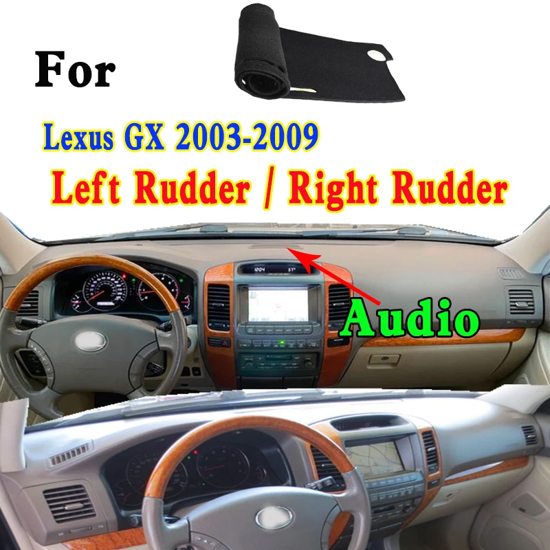 

For 2003-2009 Lexus GX 470 J12 Accessories Dashmat Dashboard Cover Instrument Panel Insulation Sunscreen Protective Pad