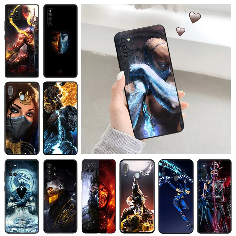 

Soft Phone Cases For Samsung Galaxy A34 a54 A50 A70 A03 S A40 A30 A20 A10 E A01 A02 A04 Mortal Kombat Black Matte Cover
