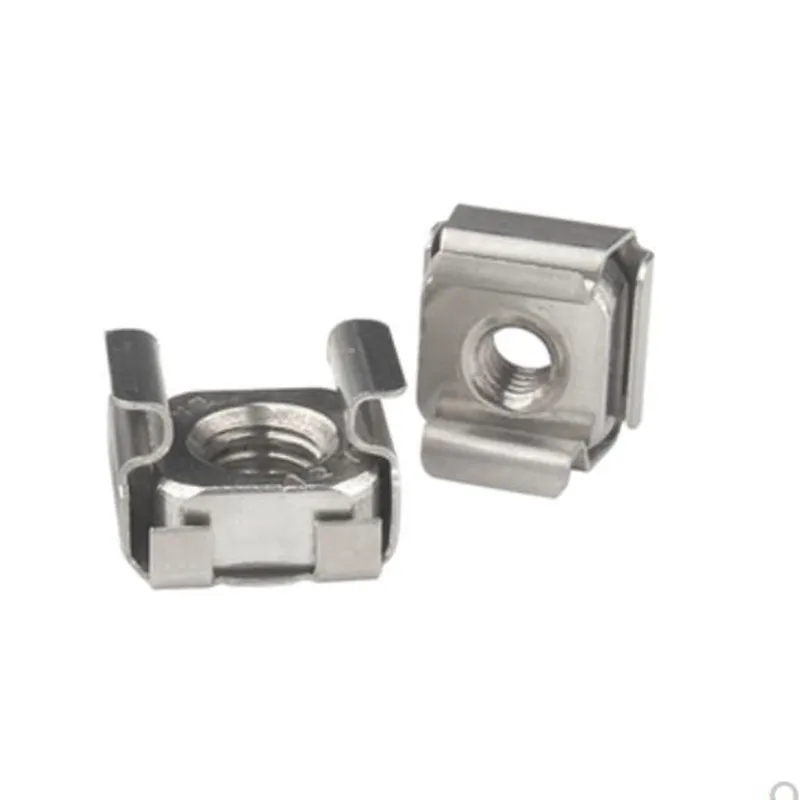 

5/10pcs m4 m5 m6 m8 m10 steel Quartet Floating Nut Cassette Elastic Enclosure Card Cage Nuts
