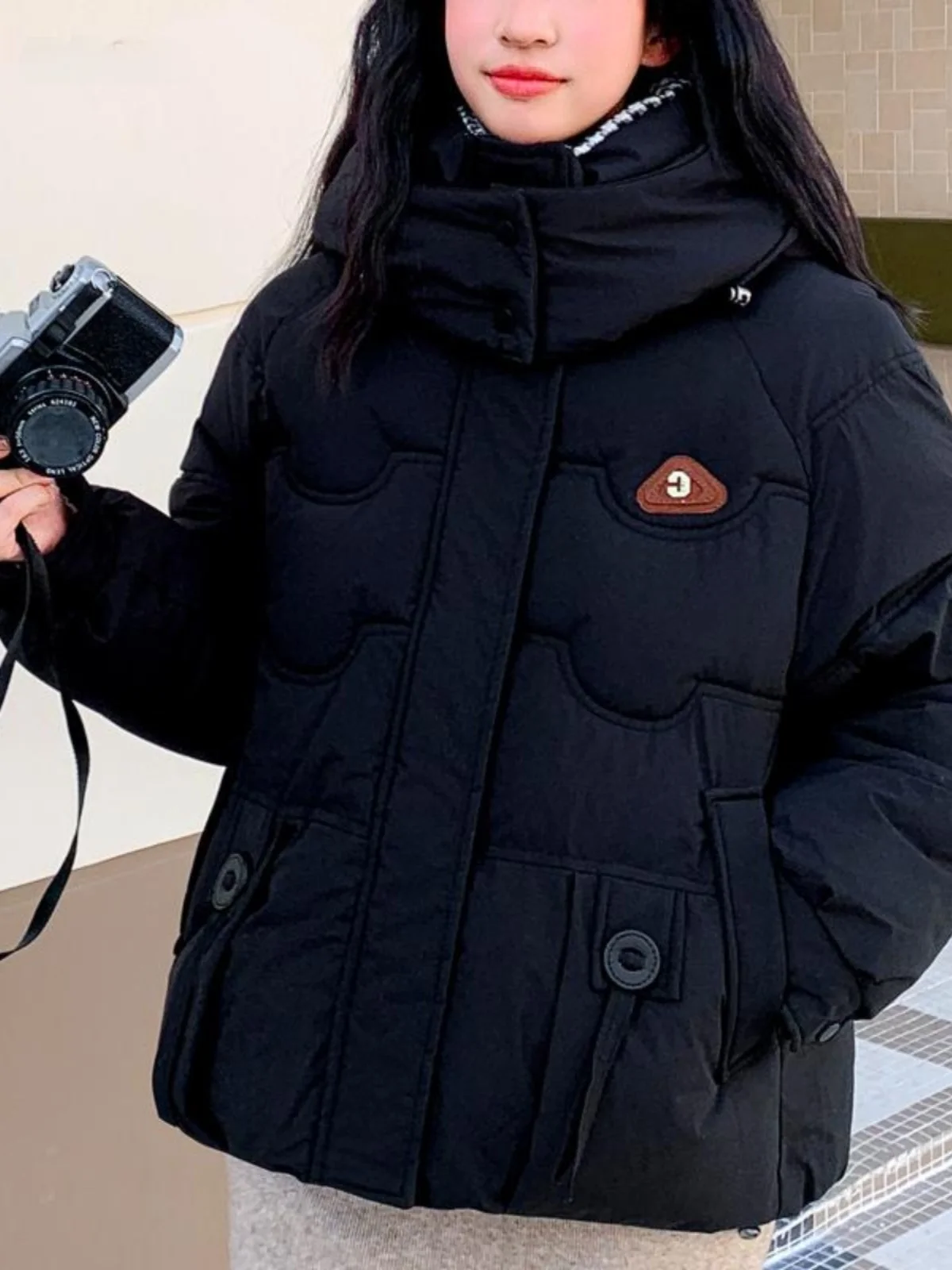 Пальто с хлопковой подкладкой верхняя одежда 2024 утолщенная зимняя новая