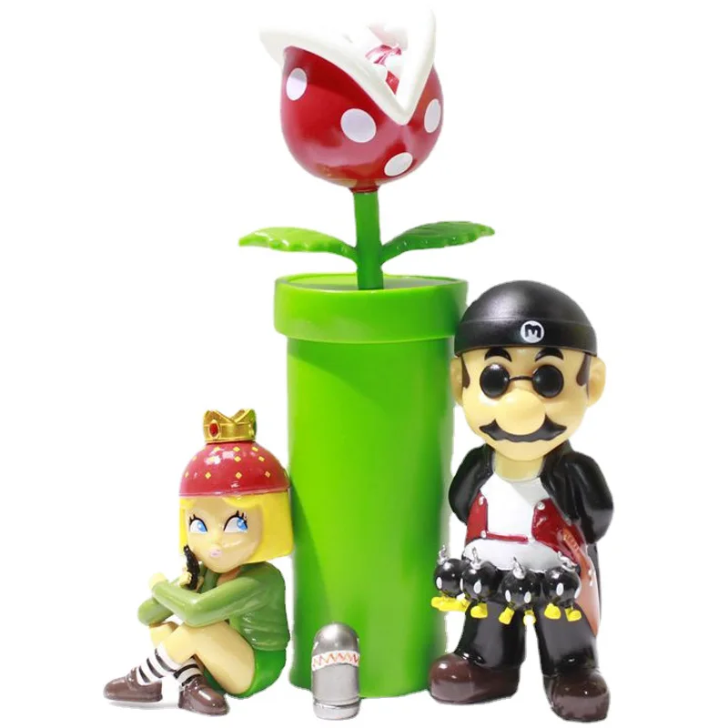 

Super Mario Leon - The Professional Action Figure Cosplay Mario Loli Princess Piranha Plant Bullet Suit PVC Toy Model Kids Gift