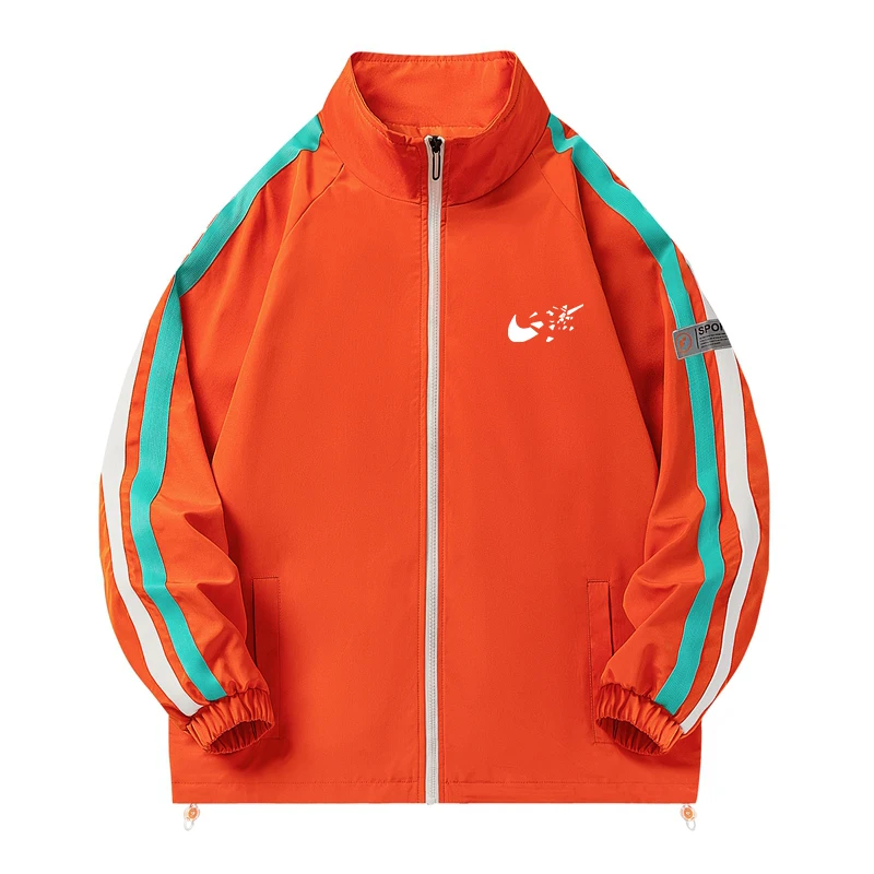 

Popular Spring and Autumn Running Outerwear for Men's New Trench Trend Casual Loose Baseball Top Coat Jacket