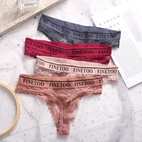sure you like women sexy lace lingerie temptation low waist panties embroidery thong transparent hollow out underwear g string