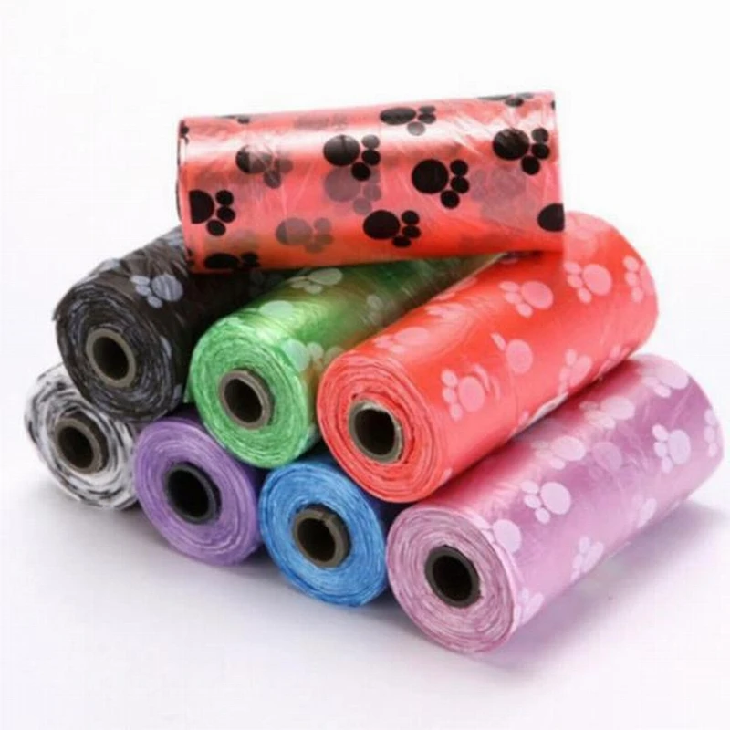 10-100Roll Degradable Pet Waste Poop Bags Dog Cat Clean Up Refill Garbage Bag Dog Poop Bag Waste Bags Dispenser Outdoor Clean