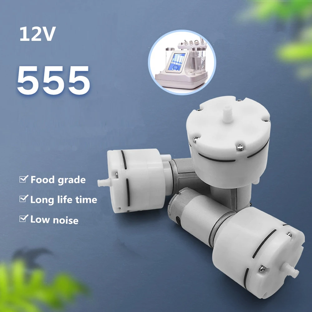 

1PCS 555 Vacuum Air Pump DC 12V 12 L/Min Suction and Oxygen Increase Pump for Fish Tank Air Compressor Separator Dishwasher