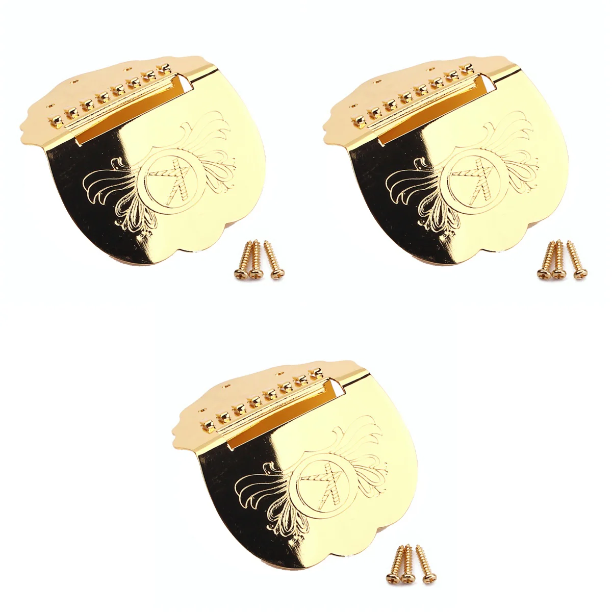 

3 pcs Convenient Portable Guitar Maker Mandolin Part Replacement 8-String Mandolin Tailpiece for Men Adults
