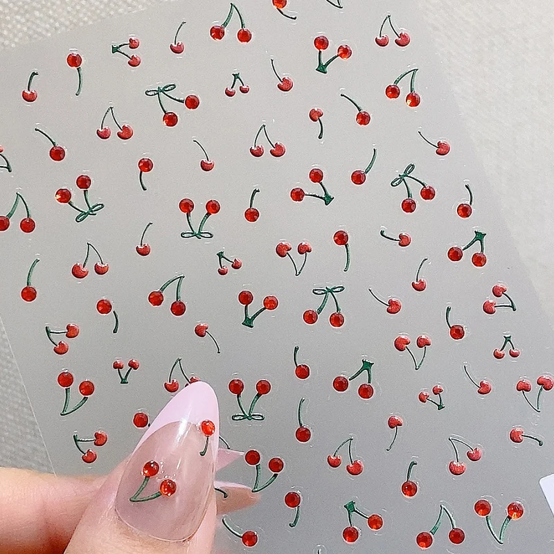 TSZS 1 шт. 3D летняя фотография вишня Маргаритка цветок украшения для ногтей