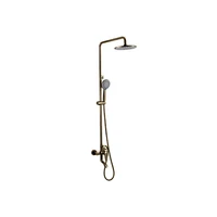 bronze bathroom shower fixture system rainfall single handle high pressure hand spray wall mount