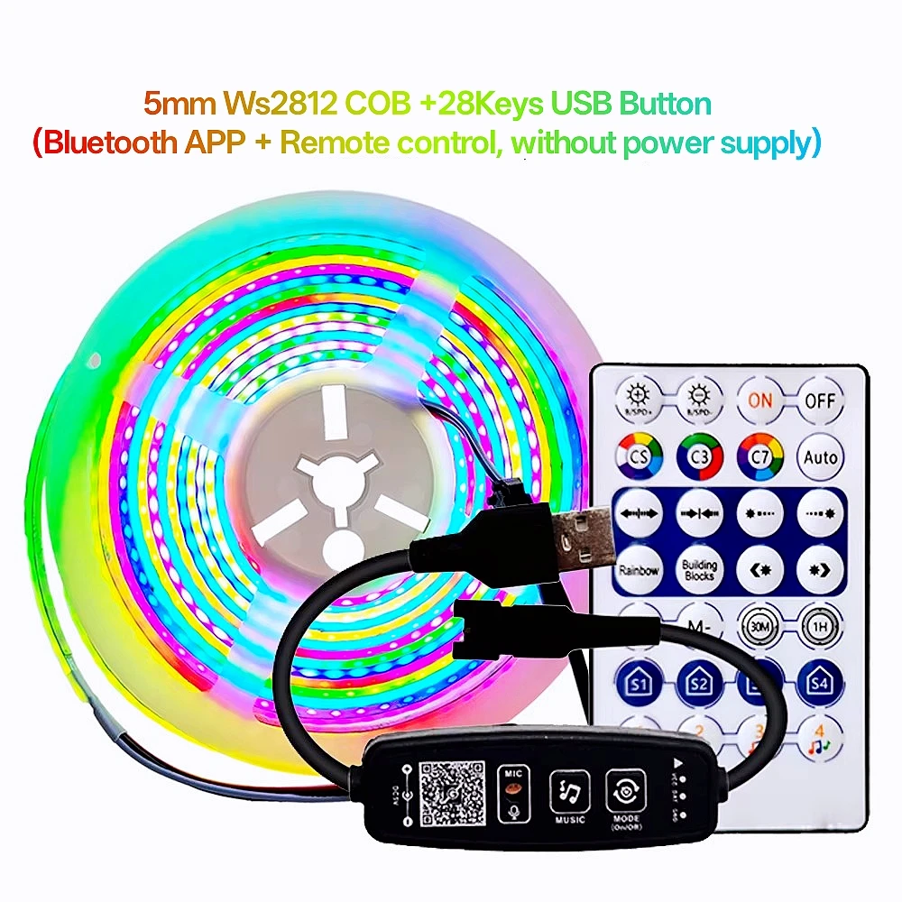 FUNZENXIN Bluetooth RGB светодиодная лента 5В