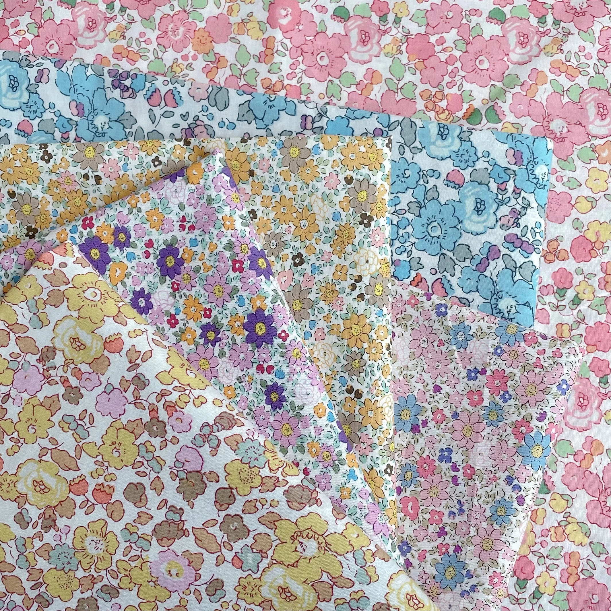 148x50 см Betsy Цветочная 100% хлопчатобумажная ткань винтажное цветочное хлопковое