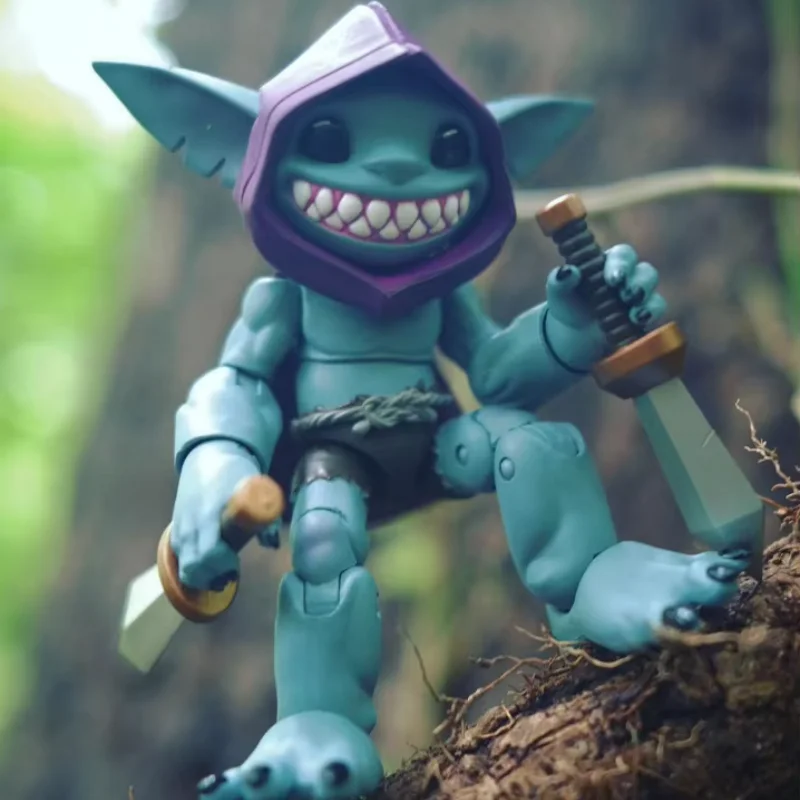Фото В наличии, хит продаж, высококачественная коллекция Plunderlings Captain Teel Goblin, 1/12, 4-дюймовая фигурка, шт., модель, коллекция игрушек №4
