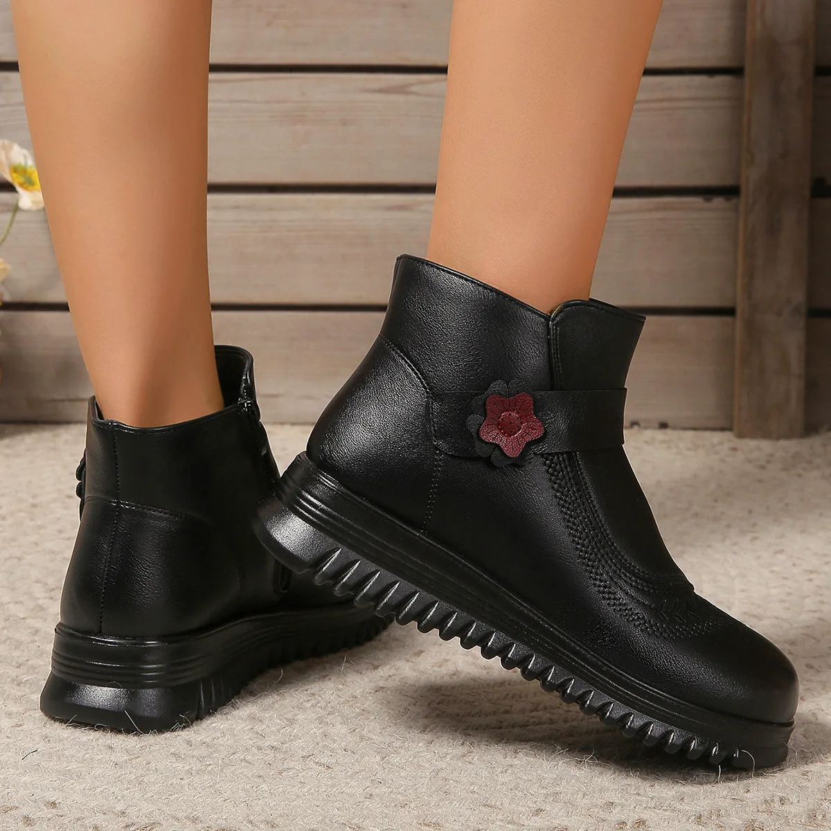 Женские резиновые сапоги. туфли с круглым носком. Зимняя обувь. Дождевик 2024. из