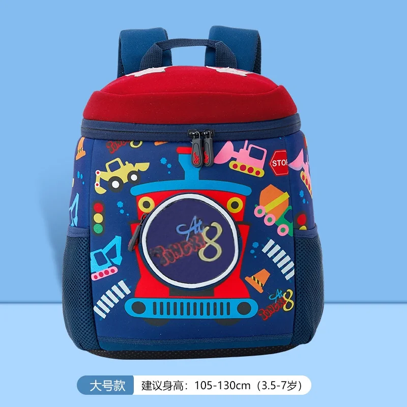 Popular Girl Boy Cartoon Candy Car Anti Lost Kindergarten Small Schoolbags 2022 New Children Waterproof SBR Bucket Backpacks Hot