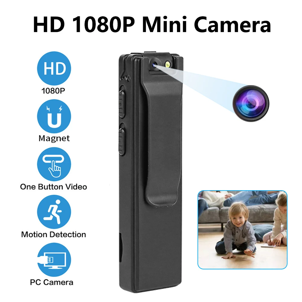 

Цифровая мини-камера A3, HD 1080P, с магнитным датчиком движения и фонариком