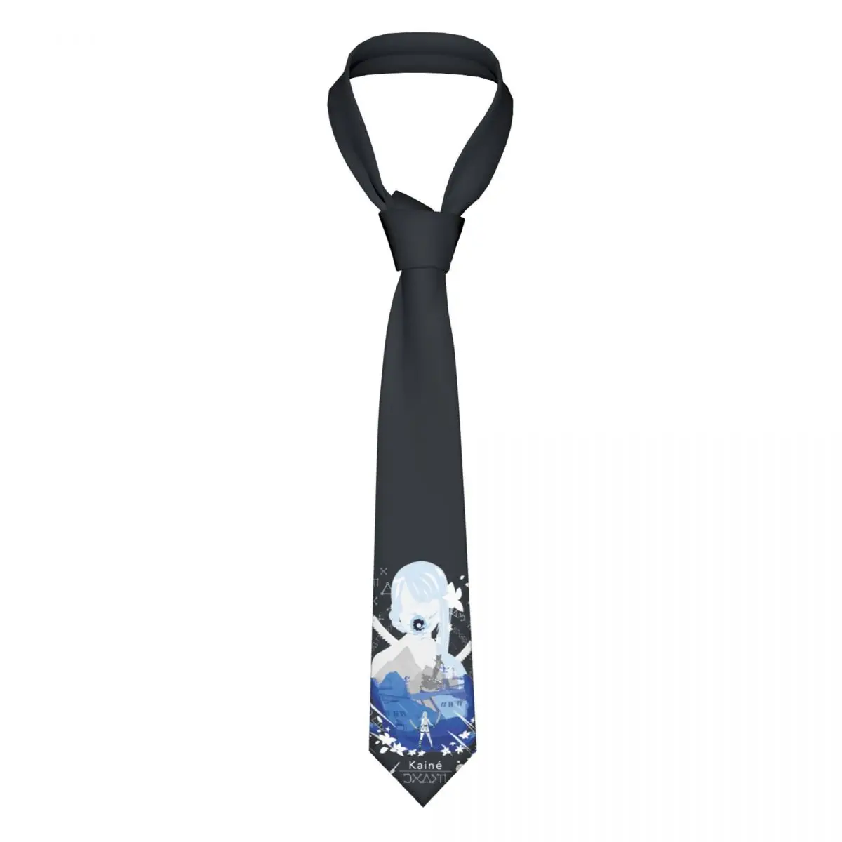 

Kaine Men Women Neckties Skinny Polyester 8 cm Narrow Nier Replicant Automata Game Neck Ties Men Accessories Gravatas Business