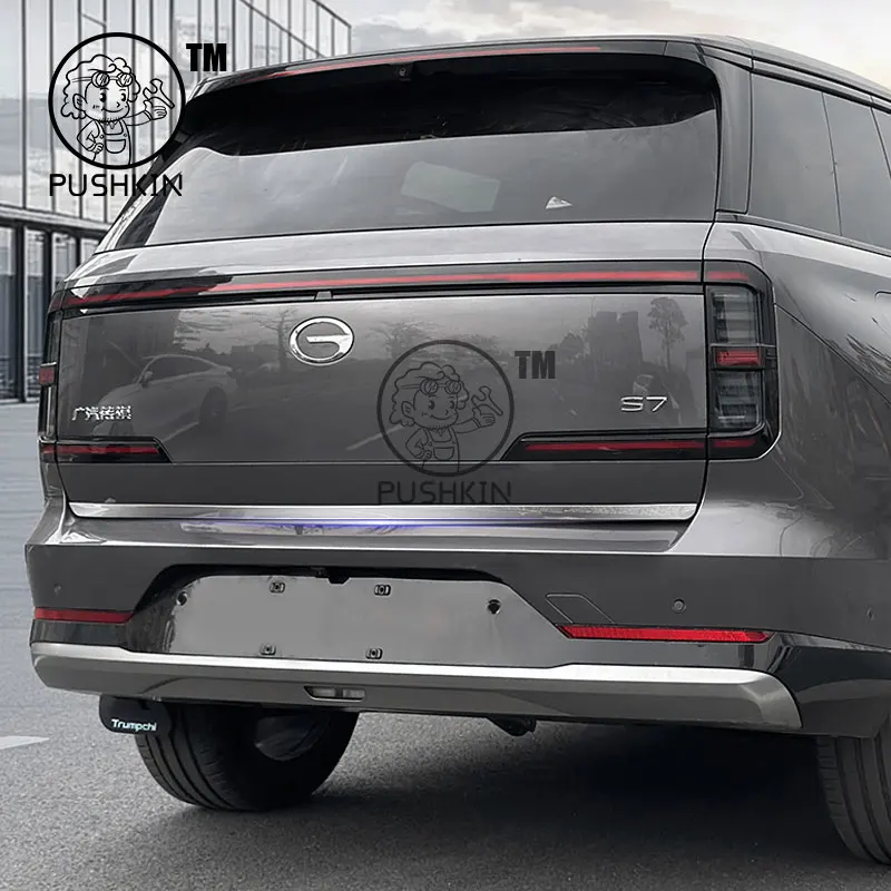 

Для GAC Trumpchi S7 2025 2026, задняя задняя дверь багажника из нержавеющей стали, накладка на заднюю дверь багажника, молдинг, автомобильные аксессуары