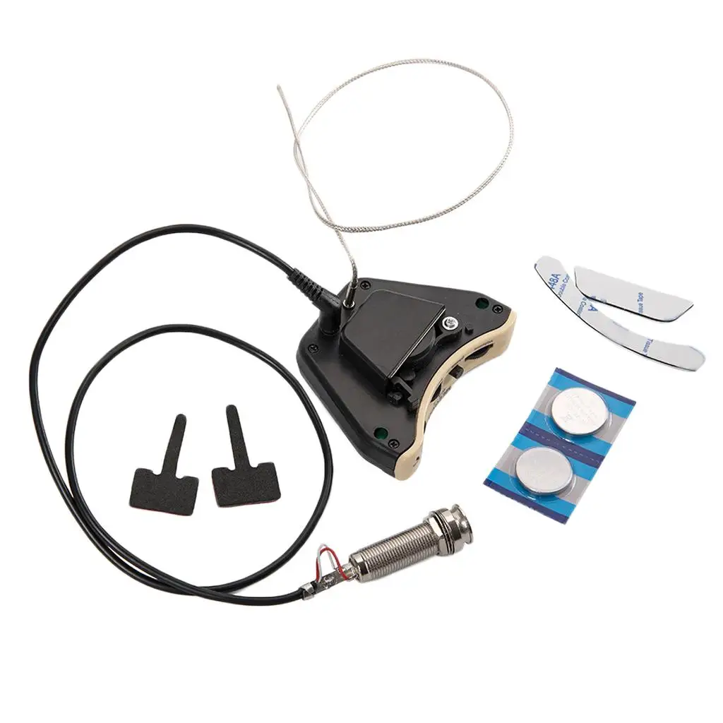 

3 Band Guitar Sound Hole Pickup Piezo Preamp for Acoustic Folk Guitar Parts