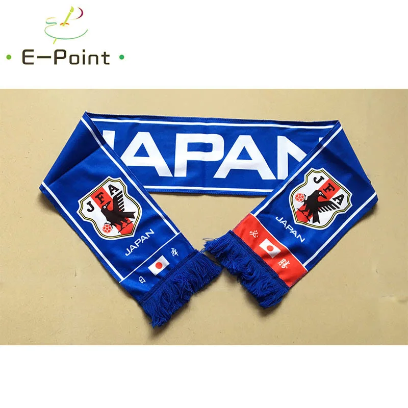 

145*16 cm Size Japan National Football Team Scarf for Fans 2022 Football World Cup Russia Double-faced Velvet Material