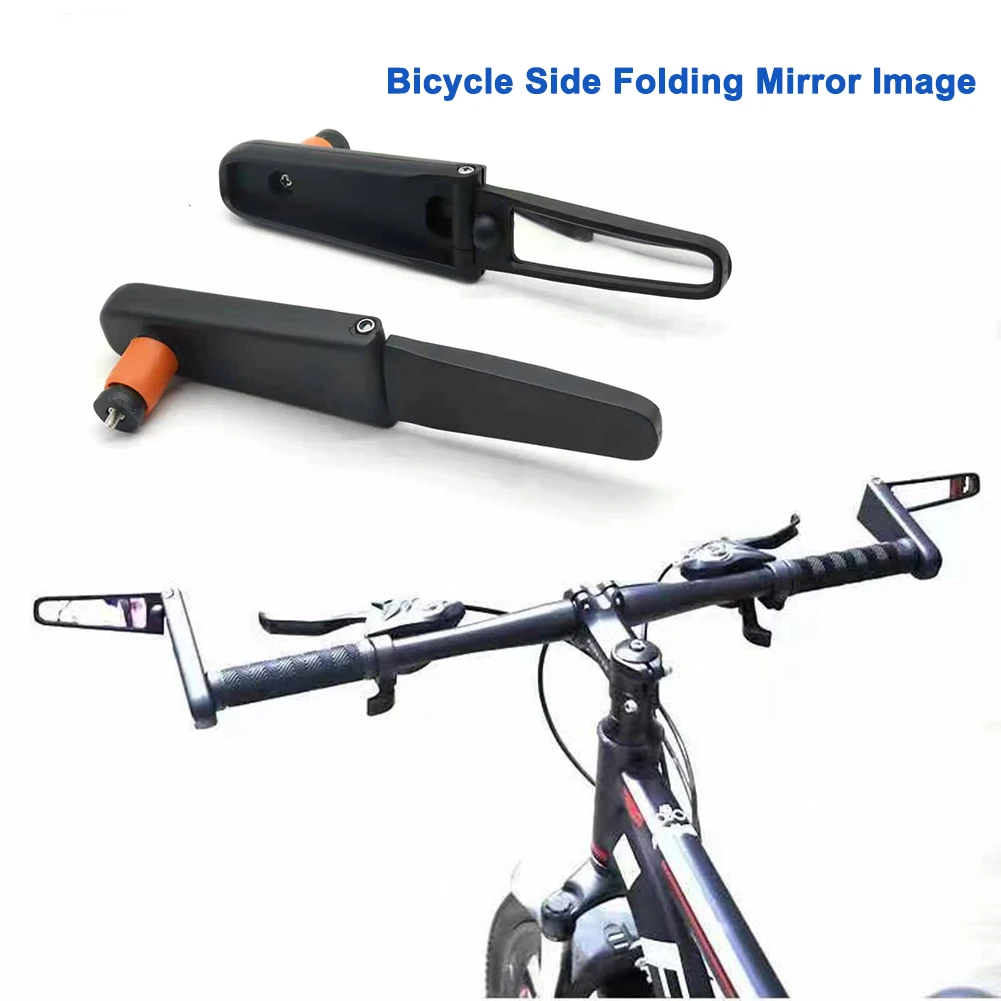 

Bike Fixed Gear Rearview Mirror Bike Handlebar Folding Reflector Riding Warning Mirror Mountain Bicycle Accessories