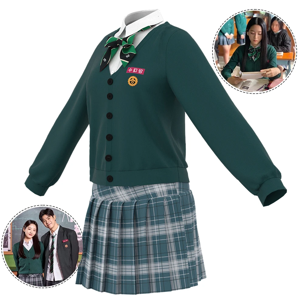 

All of Us Are Dead Cosplay Costumes JK School Uniform 지금 우리 학교는 Cosplay Sweater Couple Outfit Role Playing Men Halloween Party