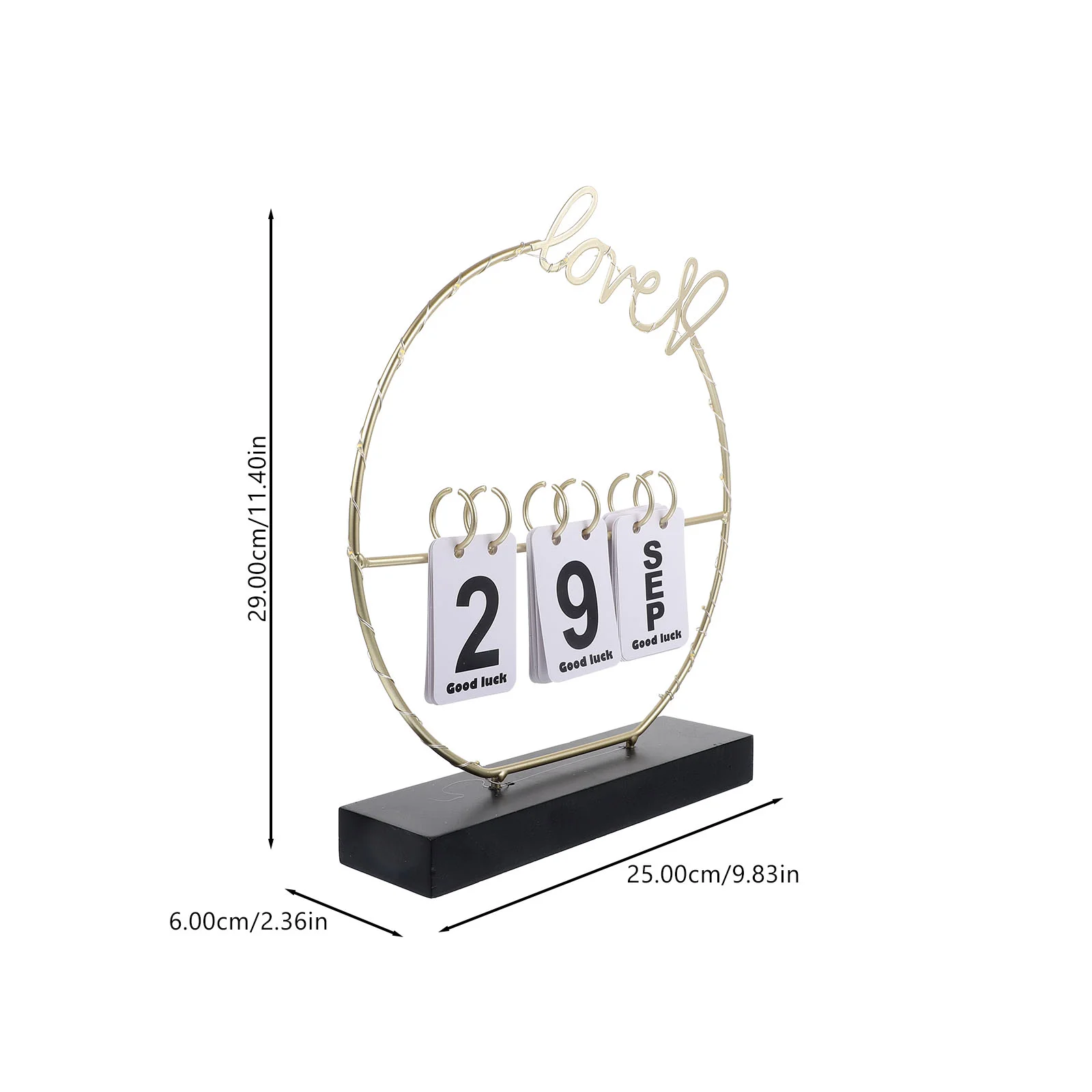 Домашний декор перекидной календарь стоячий стол для вечного деревянного