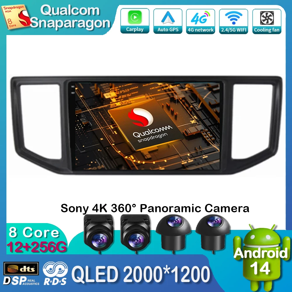 Android 14 беспроводной Carplay Auto для VW Crafter Man Tge 2017 2018 2019 2020 автомобильный радиоприемник