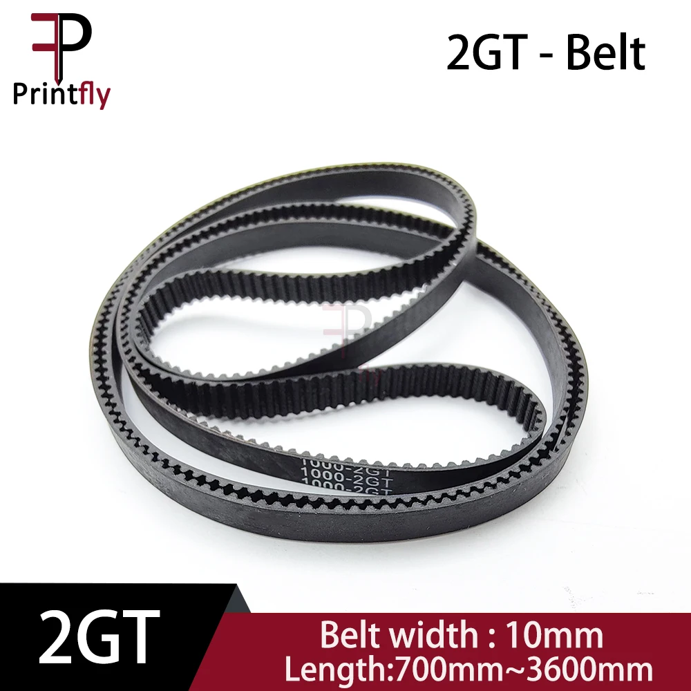 

Ремень ГРМ Printfly 2GT 2M GT2, Длина шага 640/700/710/752/760/800 ~ 1000/1250/2500/3000/3230/3600, ширина 10 мм, резина закрыта