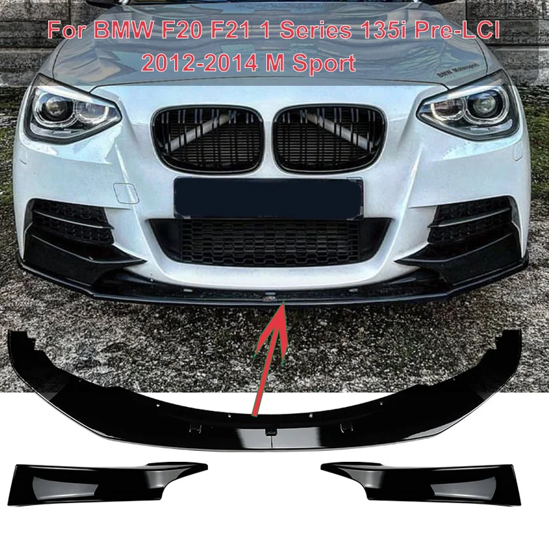 

Боковой разветвитель Canard Body Kit и передний бампер, спойлер для BMW F20 F21 1 Series 135i Pre-LCI 2012-2014 M, спортивные аксессуары