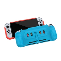 game console integrated tpu protective case for switch oled retractable game console case anti sweat and anti skid design