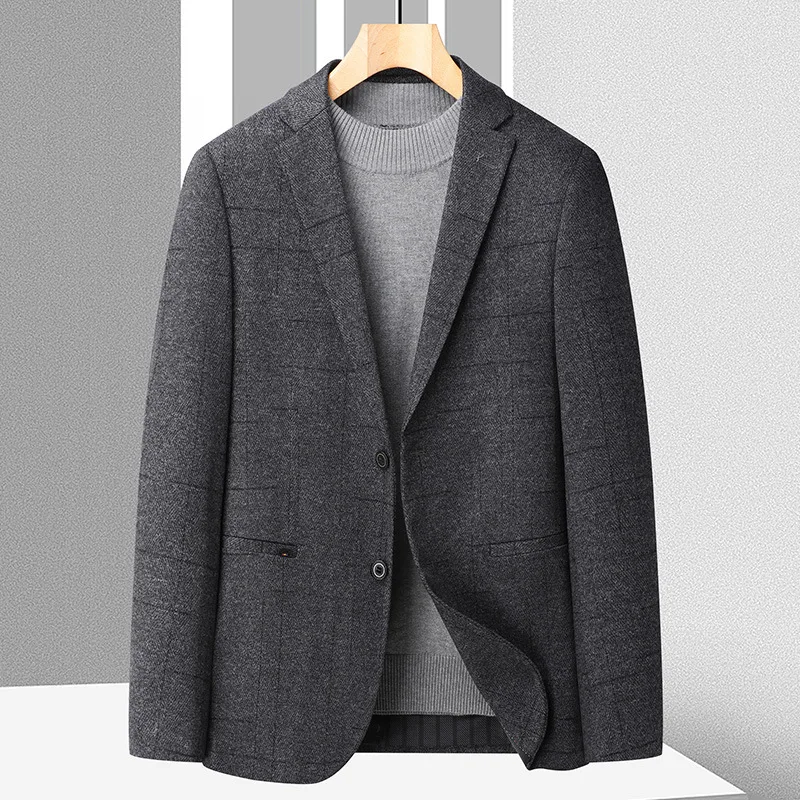 

New Arrival Autumn and Winter Coat Korean Suit Iron Free Men's Fashion Casual Size M L XL 2XL 3XL 4XL