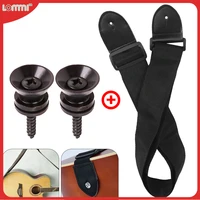1pc guitar strap2 pcs strap pin leather head guitar strap lock end pin strap set for classicalelectric guitar bass ukulele