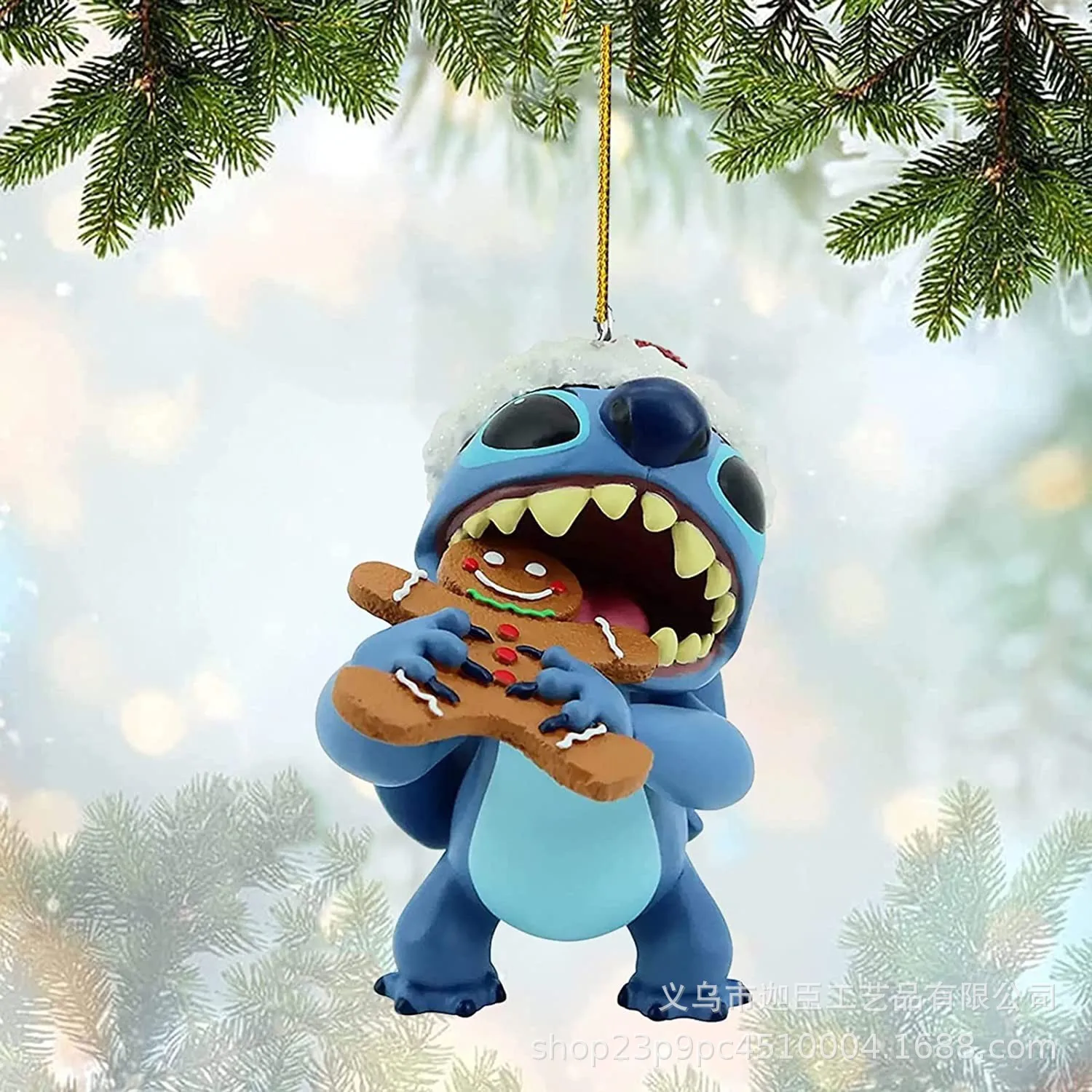 2D Disney Lilo & Stitch Рождественская елка Подвеска Мультфильм Kawaii Акриловые украшения