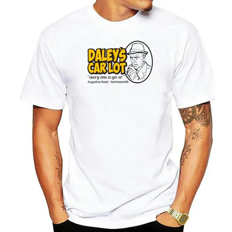 

Daleys Car Lot Minder Inspired Short Sleeve T Shirt - Retro 80s British TV - Mens or Womens men t shirt
