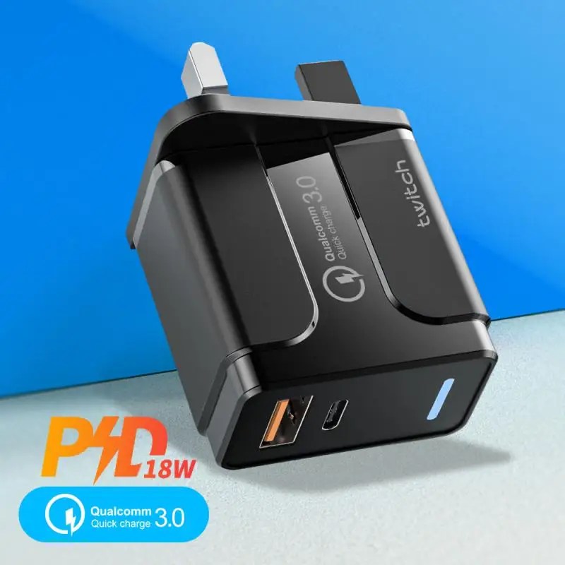 

Fast Usb Charge Charger Twitch Pd Lightweight Stable Compact High Temperature Resistant Suitable For Home Travel Office Qc 3.0