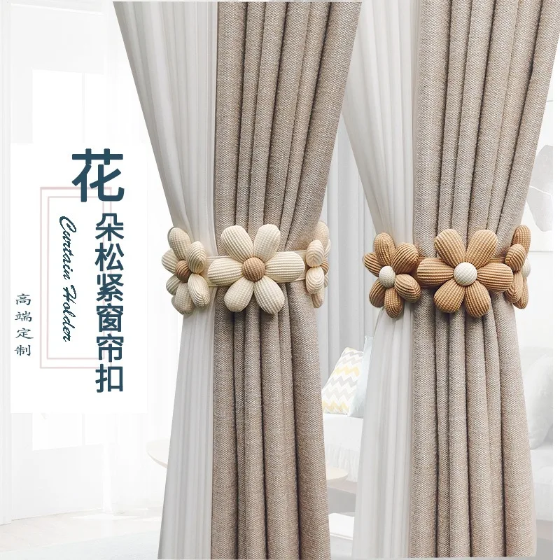 3D цветочные занавески завязки для автомобильных штор декоративные веревка