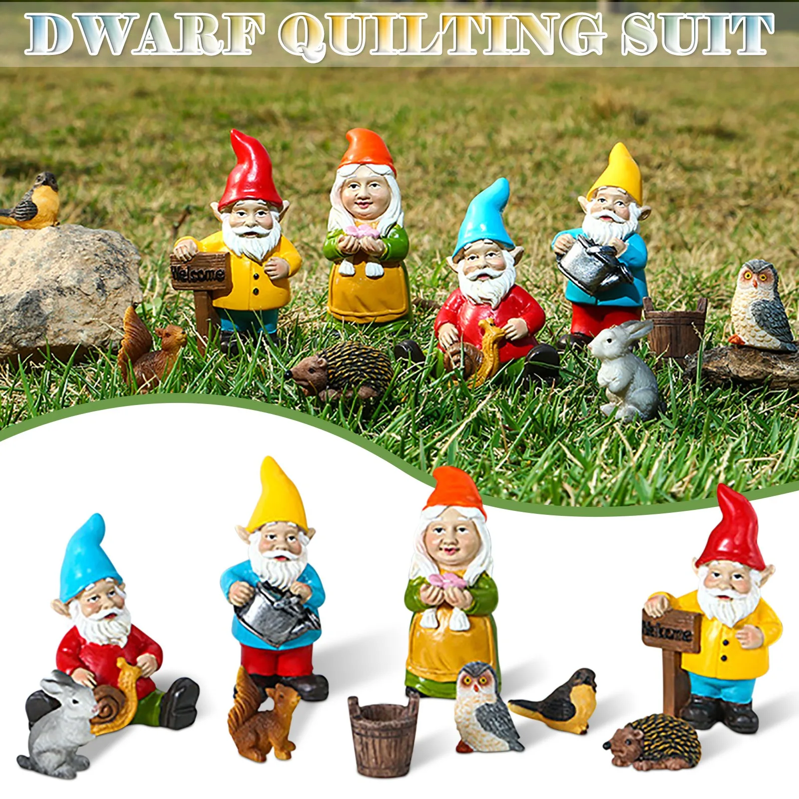 

Садовые маленькие Подарочные Животные, микро орнаменты из смолы, поделки из ягненка, детский Декор для дома, костыли, орнамент для учеников, ...