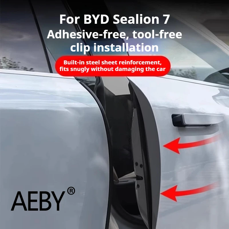 Фото AEBY для BYD Sealion 7 2024 C, звукоизоляционная лента на столбе, пылезащитное уплотнение с шумоподавлением автомобиля, звукоизоляционная накладка №1