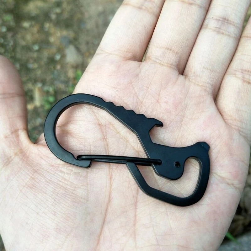 

Outdoor Activities Multi-tool Practical Carabiner Camping Key Holder Clip Gadget Mountaineering Tool