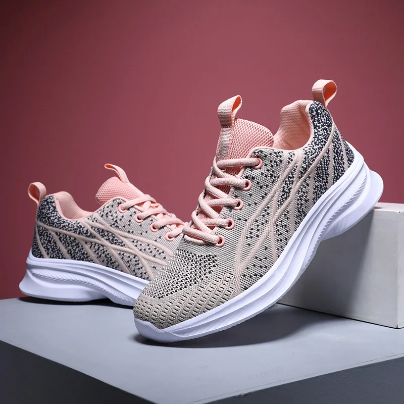 Кроссовки женские легкие Вулканизированная подошва Спортивная прогулочная