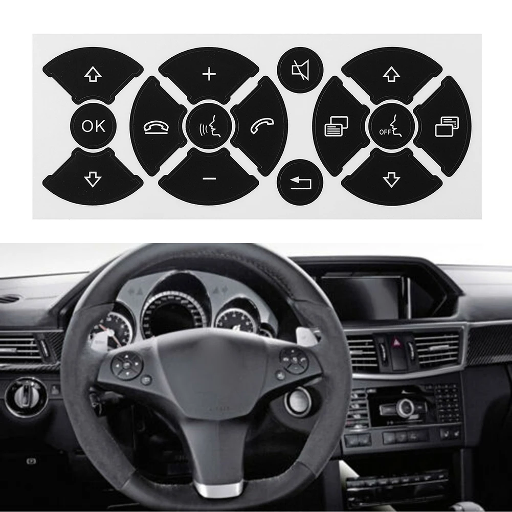 

Great Quality Practical To Use Front Switch Button Sticker Black Direct Replacement Fix Scratched Interior Trim