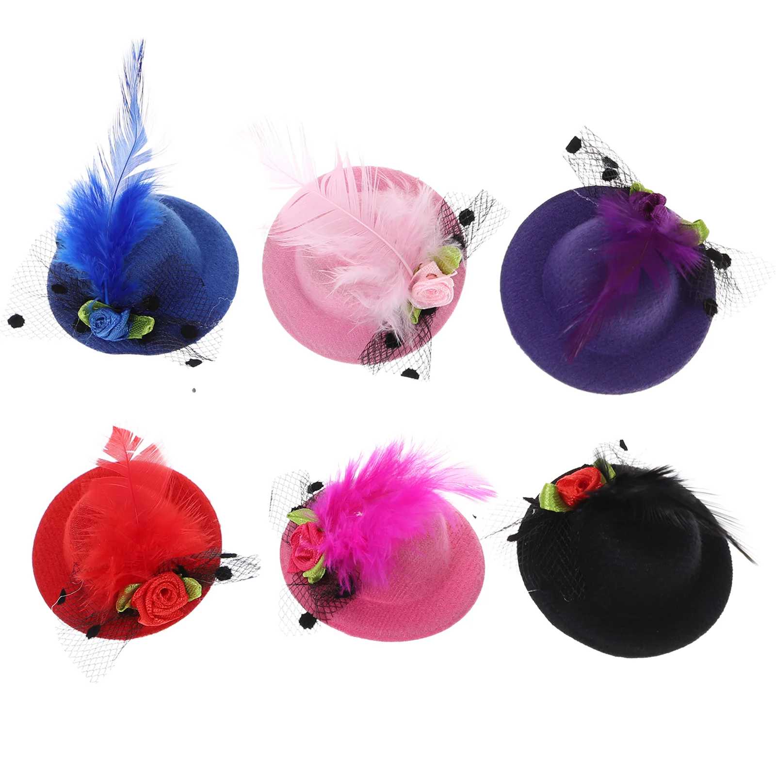 

12pcs 55cm Performance Hair Clip Party Hat Hairpin Adorable Hair Accessories for Kids (Random Color)